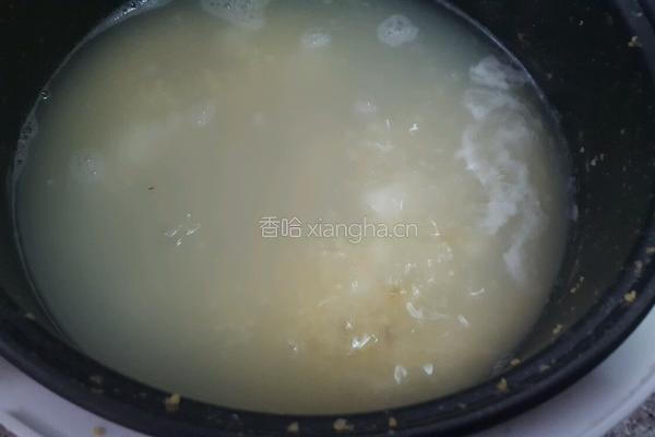 小米山药栗子粥的做法图解6