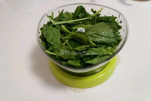 菠菜饼的做法图解2