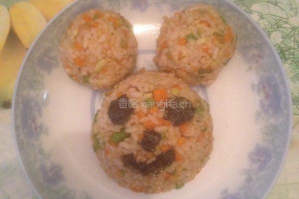 彩蔬饭团的做法图解5