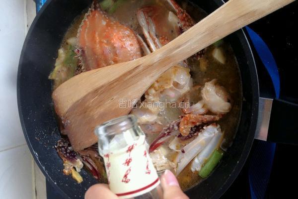 香葱炒蟹的做法图解6