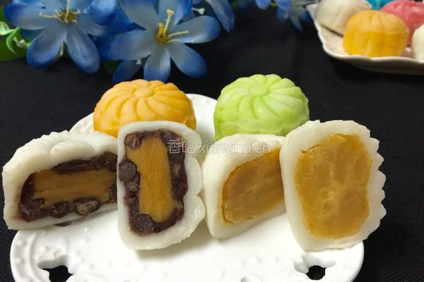 彩色冰皮月饼的做法图解15