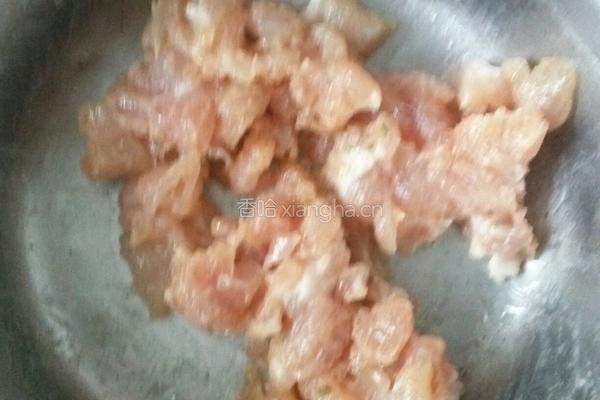 肉末白豆腐的做法图解2