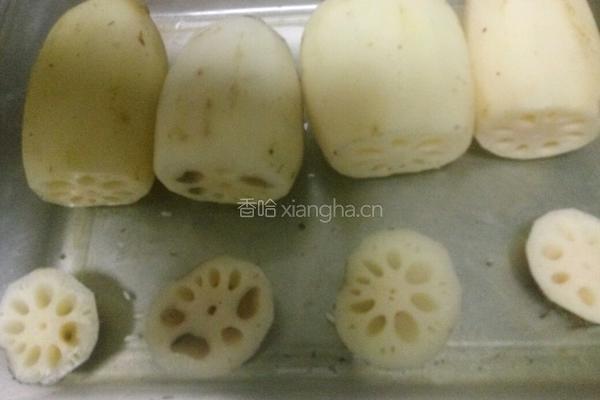 蝶恋花(糯米藕)的做法图解2