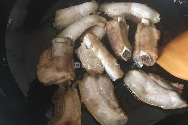 豆角炖排骨的做法图解8