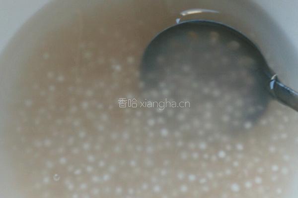 木爪牛奶西米露的做法图解4