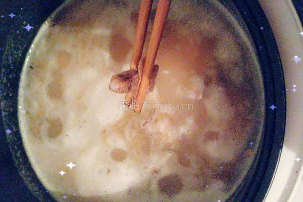 西蓝花瘦肉粥的做法图解4