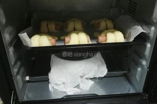 呆萌小兔子面包的做法图解15