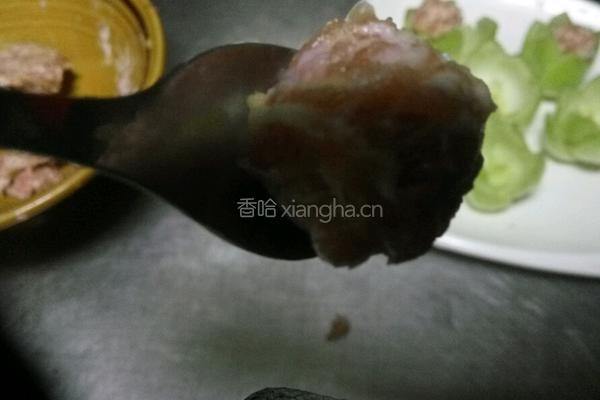 玲珑剔透(青菜酿肉丸)的做法图解6