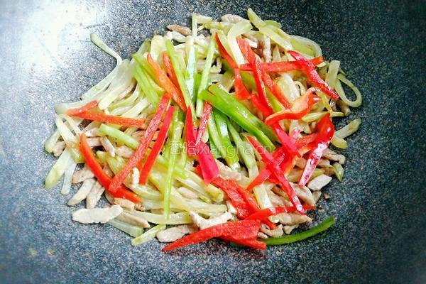 榨菜炒肉的做法图解10