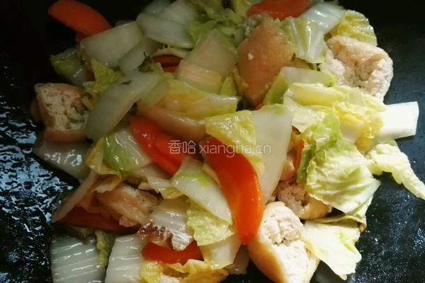 油豆腐炒白菜的做法图解14