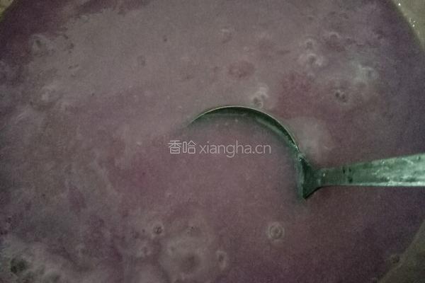 牛奶紫薯米糊的做法图解5