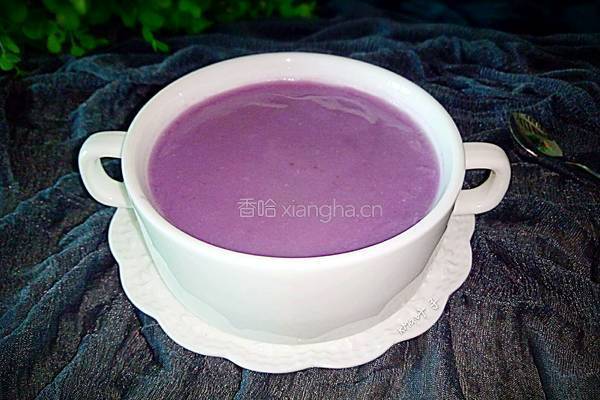 牛奶紫薯米糊的做法图解7