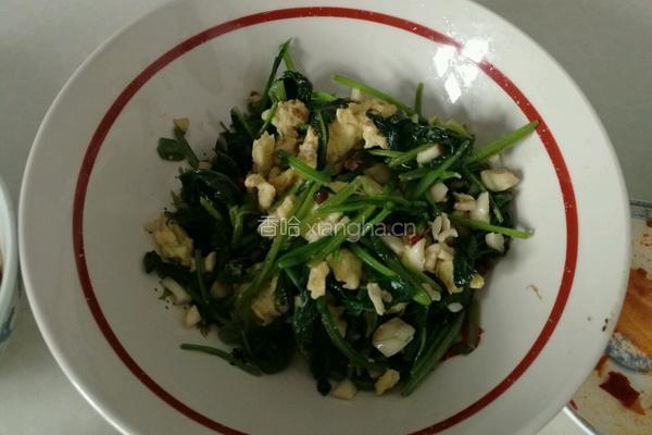 鸡蛋炒菠菜的做法图解5