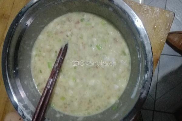 鸡蛋肉沫饼的做法图解2