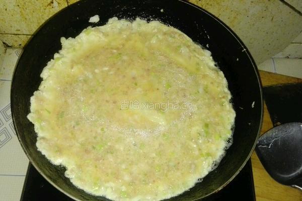 鸡蛋肉沫饼的做法图解4