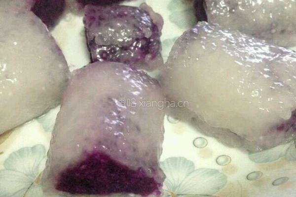 水晶紫薯牛奶卷的做法图解11