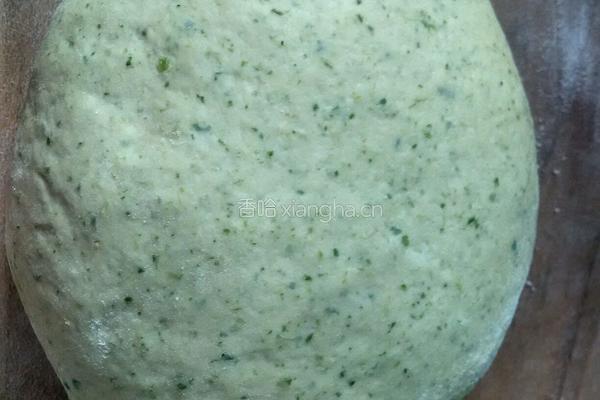 芹菜汁发面饼的做法图解4