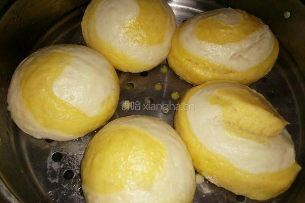 双色豆沙包的做法图解16