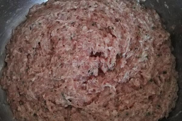 猪肉青菜饺的做法图解1