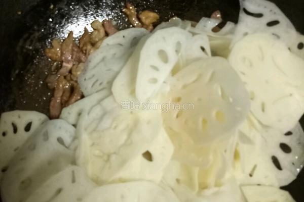 肉丝炒莲藕的做法图解5