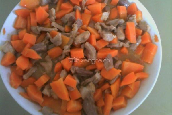胡萝卜蒸肉的做法图解9