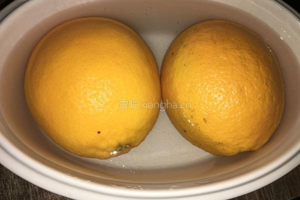 治疗咳嗽橙的做法图解1