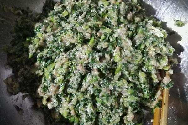 猪肉青菜饺的做法图解5