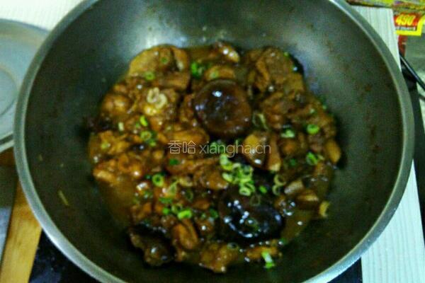 香菇炖鸡肉的做法图解7