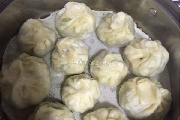 萝卜茎叶素馅包子