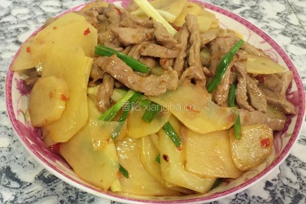 洋芋片炒肉丝的做法图解11