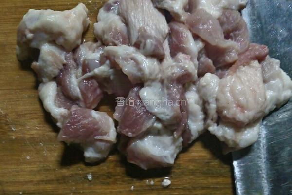 肉炖干豆角的做法图解2