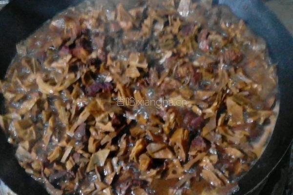毛笋干烧肉的做法图解7
