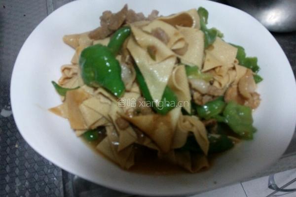 肉片尖椒豆皮的做法图解16