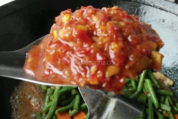 江豆炒肉的做法图解5