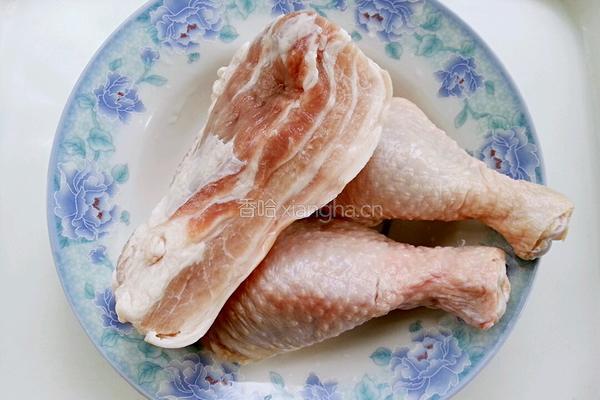 肉勾鸡的做法图解1