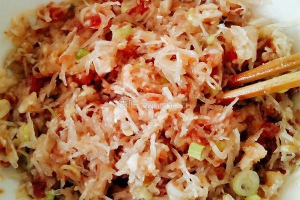 香煎萝卜丝小肉饼的做法图解4