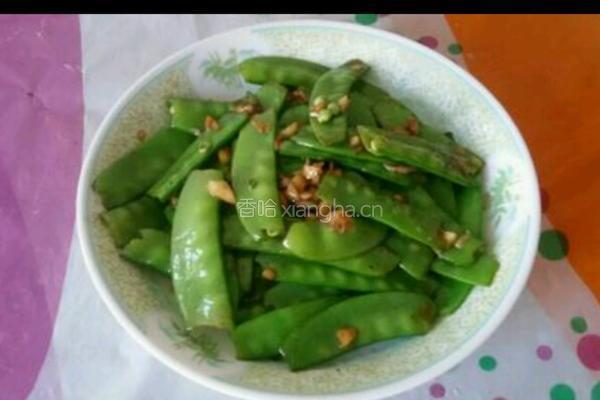 蒜香荷兰豆的做法图解6
