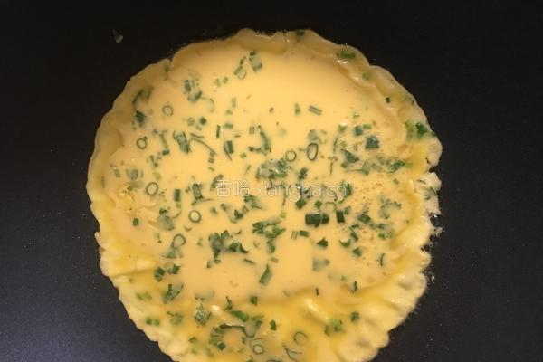 香菜葱花鸡蛋饼的做法图解7