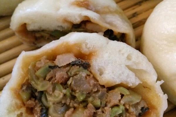 酱肉豆角包子的做法图解11