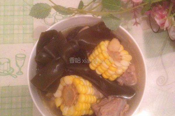 排骨玉米海带汤的做法图解4