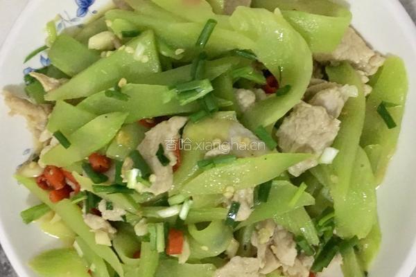 莴笋炒肉的做法图解6