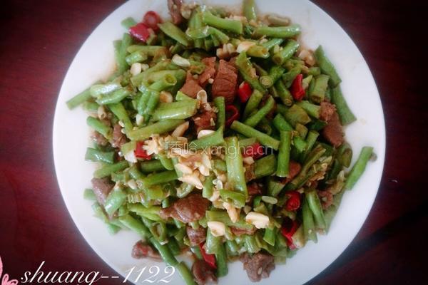 豆角炒肉的做法图解8