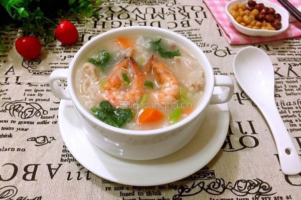 鲜虾瘦肉粥