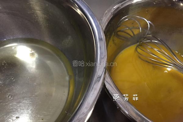 8寸抹茶戚风蛋糕的做法图解2