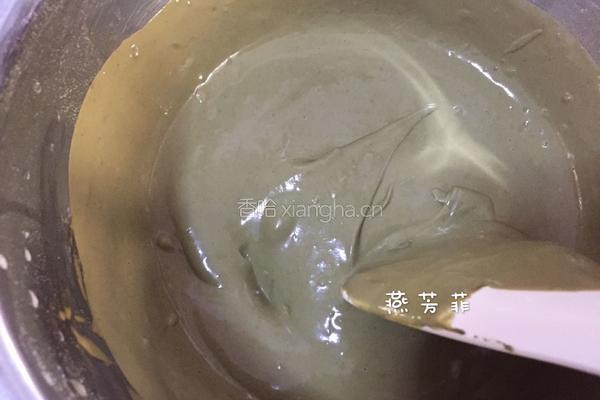 8寸抹茶戚风蛋糕的做法图解6