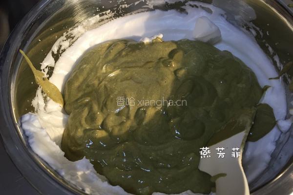 8寸抹茶戚风蛋糕的做法图解12