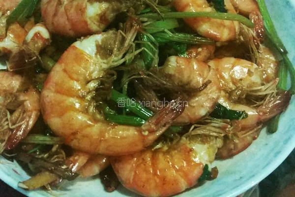 芹菜炒虾的做法图解7
