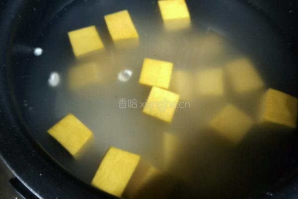 玉米南瓜苦荞粥的做法图解2