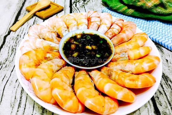 白灼双色大海虾的做法图解12