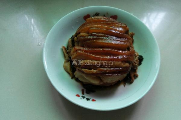 盐菜扣肉的做法图解11